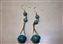 Sterling Silver Turqoise Ball earrings SOLD