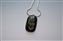 Gold Dichroic pattern on black glass with 925 silver fitting and necklace